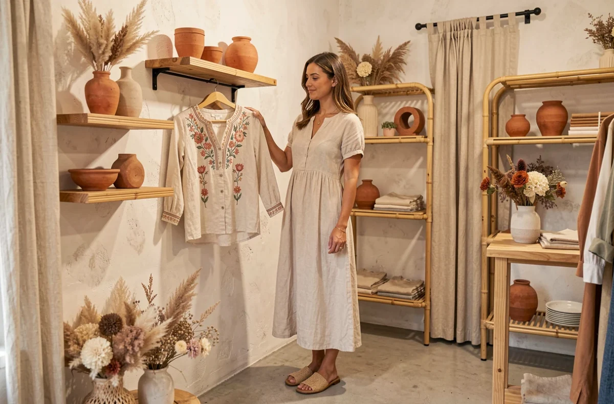 Espace chaleureux du Bobinette Concept Store à Toulouse mêlant mode féminine et objets de décoration